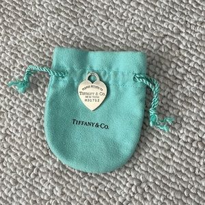 Authentic Tiffany heart charm medium